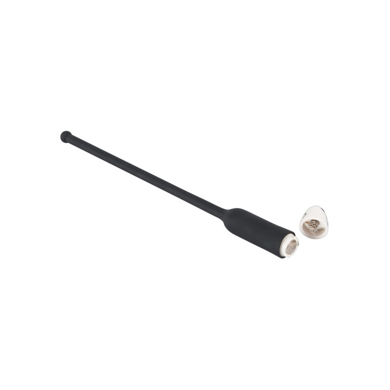 Dilator silikonowy z wibracjami Extra Long – 7 trybów, kulista końcówka, 27 cm, średnica 0,8–1,1 cm - 5