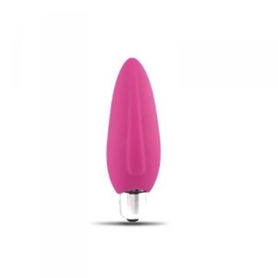 Stymulator na palec Finger Fan Vane - Silikonowy wibrujący stymulator łechtaczki, 10 cm, Różowy - 1