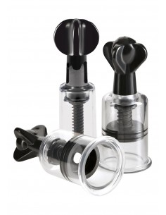 Pompki Na Sutki Ffle Super Suckers Trio - Pompki do sutków i pochwy - 1 2