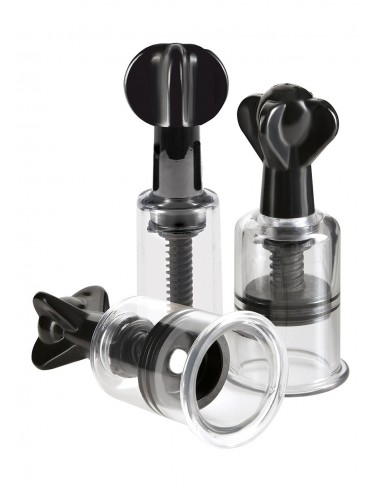 Pompki Na Sutki Ffle Super Suckers Trio - Pompki do sutków i pochwy - 2