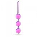 Potrójne kulki waginalne Bi-Balls Triple Purple 20 cm Fiolet - 1