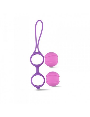 Kulki Gejszy Palline Vaginali Bi-Balls Double Purple - Kulki Gejszy Podwójne i Pojedyncze - 4