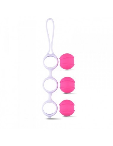 Kulki Gejszy Palline Vaginali Bi-Balls Triple White - Kulki Gejszy Podwójne i Pojedyncze - 4