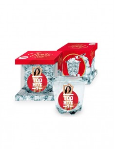 TOO HOT - Szklany kubełek na lód - Kobieta Brunetka - Wieczór kawalerski - 1