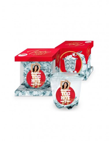 TOO HOT - Szklany kubełek na lód - Kobieta Brunetka - Wieczór kawalerski - 1