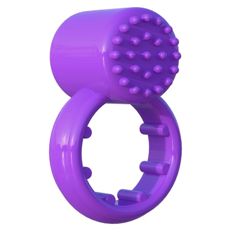 Pierścień erekcyjny Sensual Touch Love Ring Purple z wibracją dotykową, wypustkami i średnicą 4 cm - 1