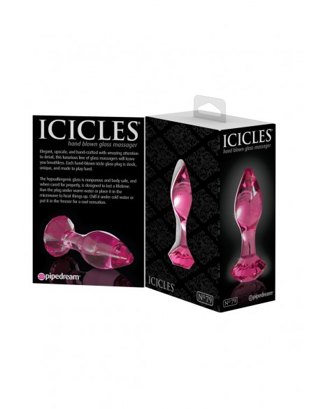 Korek analny Butt Plug Icicles no 79 - Korki analne szklane - 5