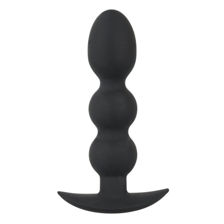 Korek analny kulkowy Heavy Beads 145 g – obciążony, szeroka podstawa, długość 13,3 cm - 3