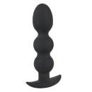 Korek analny kulkowy Heavy Beads 145 g – obciążony, szeroka podstawa, długość 13,3 cm - 4