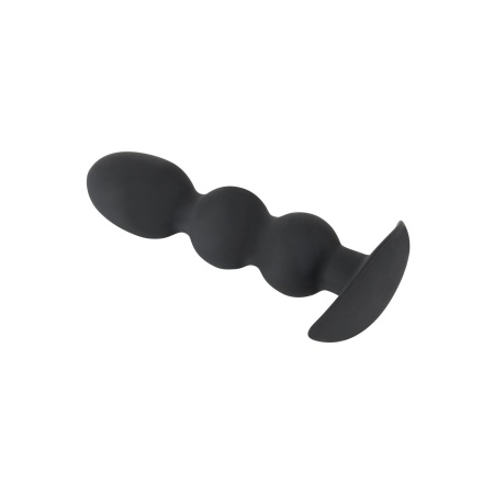 Korek analny kulkowy Heavy Beads 145 g – obciążony, szeroka podstawa, długość 13,3 cm - 5