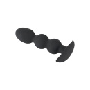 Korek analny kulkowy Heavy Beads 145 g – obciążony, szeroka podstawa, długość 13,3 cm - 5