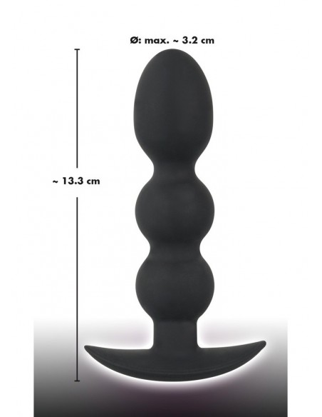 Korek analny Bv Heavy Beads - Korki analne silikonowe - 7