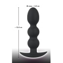 Korek analny kulkowy Heavy Beads 145 g – obciążony, szeroka podstawa, długość 13,3 cm - 7