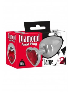 Stalowy korek analny Diamond Anal Plug - Korki analne stalowe - 1