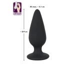 Korek analny Heavy Plug M – stożkowy silikon, obciążenie 75 g, dł. 8,9 cm, śred. 1,3–3,1 cm - 6