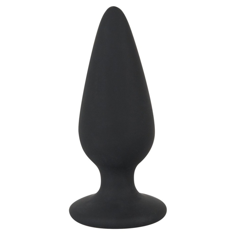 Korek analny Black Velvets Heavy Plug S – stożkowy, obciążony 40 g, długość 7,8 cm, średnica 1,1–2,7 cm - 3