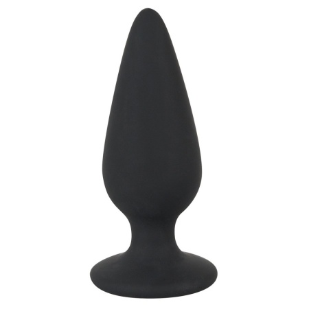 Korek analny Black Velvets Heavy Plug S – stożkowy, obciążony 40 g, długość 7,8 cm, średnica 1,1–2,7 cm - 3