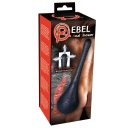 Irygator analny Rebel Anal Shower Black – końcówka 3-otworowa, długość całkowita 26 cm, głębokość wsunięcia 12 cm - 2