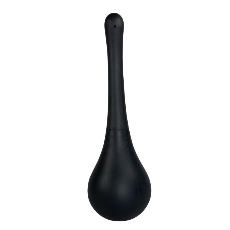 Irygator analny Rebel Anal Shower Black – końcówka 3-otworowa, długość całkowita 26 cm, głębokość wsunięcia 12 cm - 1