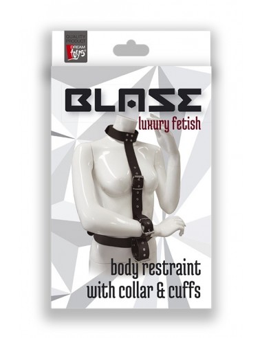 Uprząż BDSM Blaze Restraint Body Harness With Collar - Uprzęże BDSM - 1