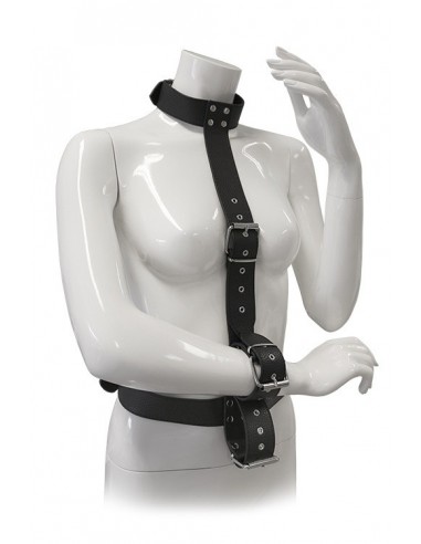 Uprząż BDSM Blaze Restraint Body Harness With Collar - Uprzęże BDSM - 2