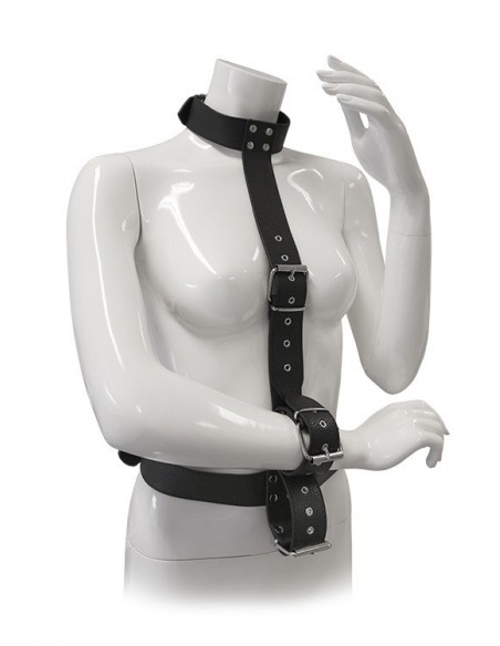 Uprząż BDSM Blaze Restraint Body Harness With Collar - Uprzęże BDSM - 2