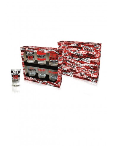 Zestaw 6 kieliszków 3,5 cl „Toasty” - Wieczór kawalerski - 1