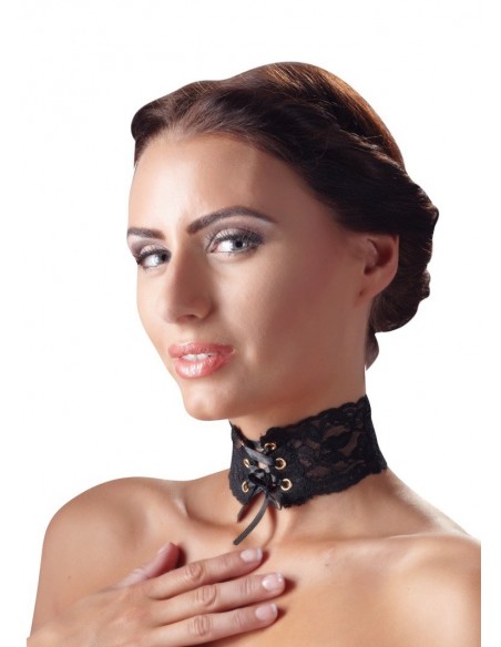Obroża Bdsm Halsband Spitze - Uprzęże BDSM - 2