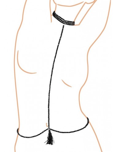 Uprząż BDSM Halsband Kette S-L-Pasek - Uprzęże BDSM - 4