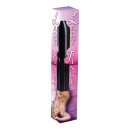 Wibrator Ladyfinger Schwarz – rowkowany trzon, zakrzywiona końcówka, 13 cm - 2