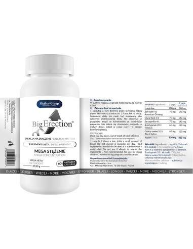 Big Erection 60 kaps. - Dłuższa i mocniejsza erekcja - 5