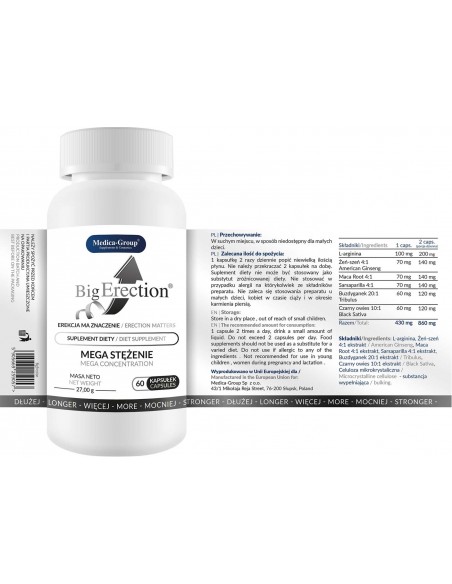 Big Erection 60 kaps. - Dłuższa i mocniejsza erekcja - 5