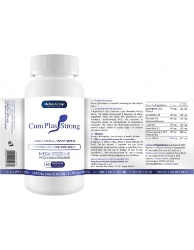 Ogromny wytrysk Cum Plus Strong 60 kaps. - Dłuższa i mocniejsza erekcja - 5