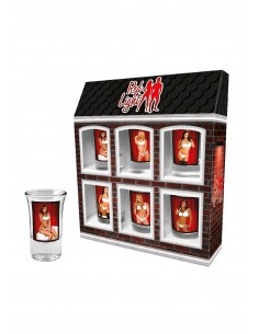 Zestaw 6 kieliszków 35 ml Red Light Kobiety - Wieczór kawalerski - 1