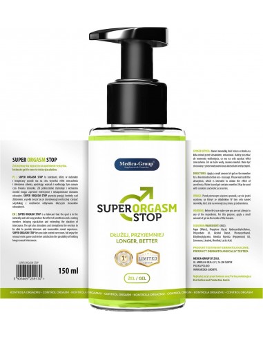Orgazmowy żel intymny Super Orgasm Stop 150 ml - Lubrykanty stymulujące - 2