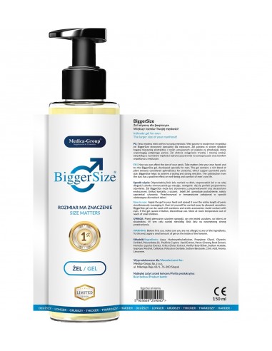 Stymulujący żel intymny Bigger Size - Lubrykanty stymulujące - 3