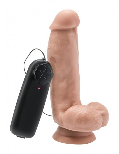 Realistyczny wibrator Dildo Cock 6 Inch W/ Balls Flesh Vibr. - Wibratory Realistyczne - 1