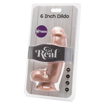 Dildo wibracyjne Get Real Cock 6 Inch 15 cm - 1 2