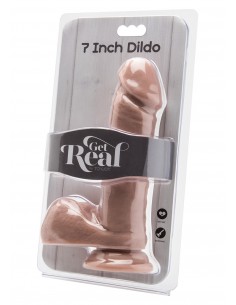 Dildo Cock 7 Inch W/ Balls Flesh - Dilda realistyczne - 1 2