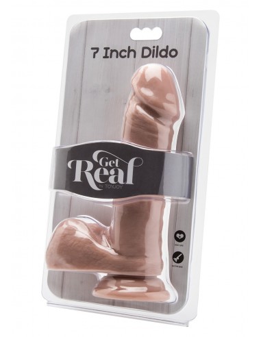 Dildo Cock 7 Inch W/ Balls Flesh - Dilda realistyczne - 2
