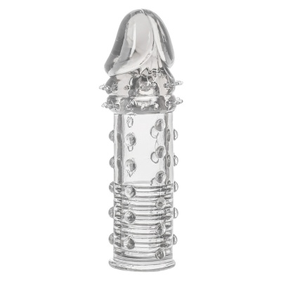 Nakładka przedłużająca Transparent z podwójnym żebrowaniem +5 cm (16 cm) - 1