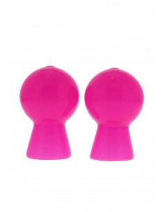 Pompki Na Sutki Nipple Sucker Pair In Shiny Pink - Pompki do sutków i pochwy - 1 2