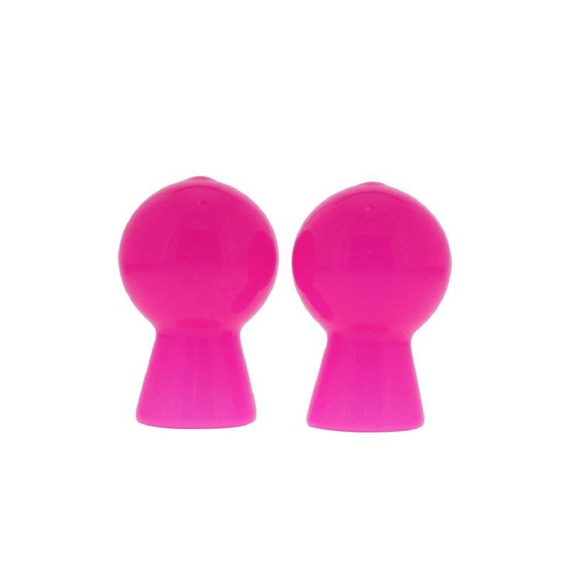 Pompki Na Sutki Nipple Sucker Pair In Shiny Pink - 2