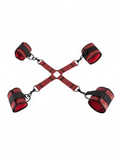 Uprząż BDSM Bk Fesselset Rot I-Paski Na Nogi - Uprzęże BDSM - 1 2