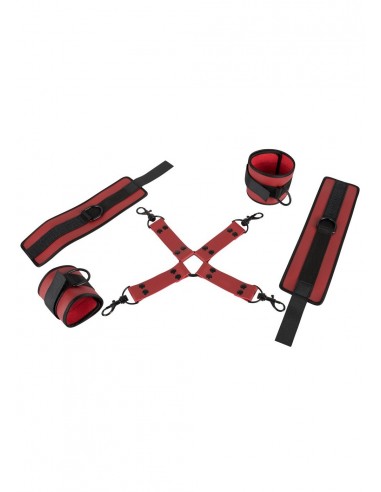 Uprząż BDSM Bk Fesselset Rot I-Paski Na Nogi - Uprzęże BDSM - 3