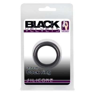 Pierścień erekcyjny Cock Ring – bezszwowy silikon Soft Touch i PU, średnica wewnętrzna 3,2 cm - 1 2