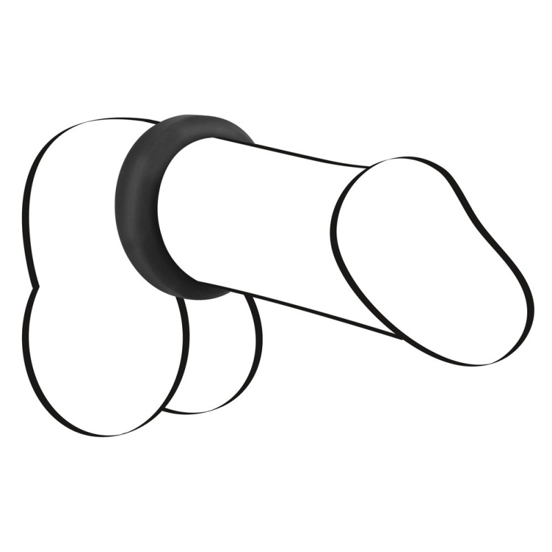 Pierścień erekcyjny Cock Ring – bezszwowy silikon Soft Touch i PU, średnica wewnętrzna 3,2 cm - 5