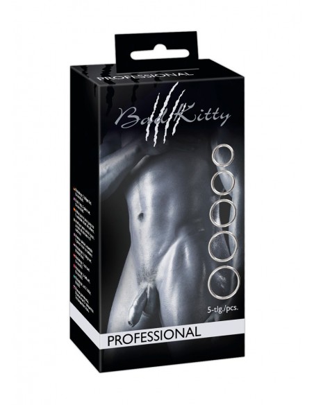 Zestaw pierścieni erekcyjnych Bk Metall-Ringe 5 szt. - Pierścienie erekcyjne niewibrujące - 2