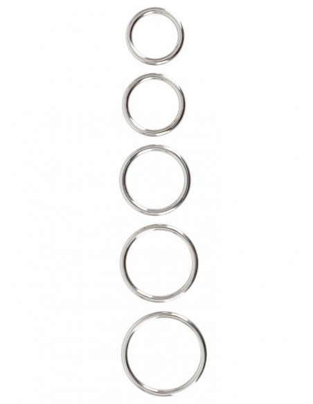 Zestaw pierścieni erekcyjnych Bk Metall-Ringe 5 szt. - Pierścienie erekcyjne niewibrujące - 3
