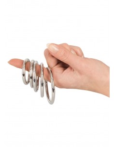 Zestaw pierścieni erekcyjnych Bk Metall-Ringe 5 szt. - Pierścienie erekcyjne niewibrujące - 1